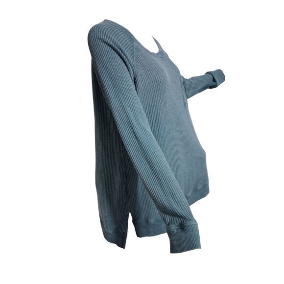 Soft Surroundings Womens size XL Waffle Knit Pocket Crewneck Casual Alternative - Picture 7 of 13